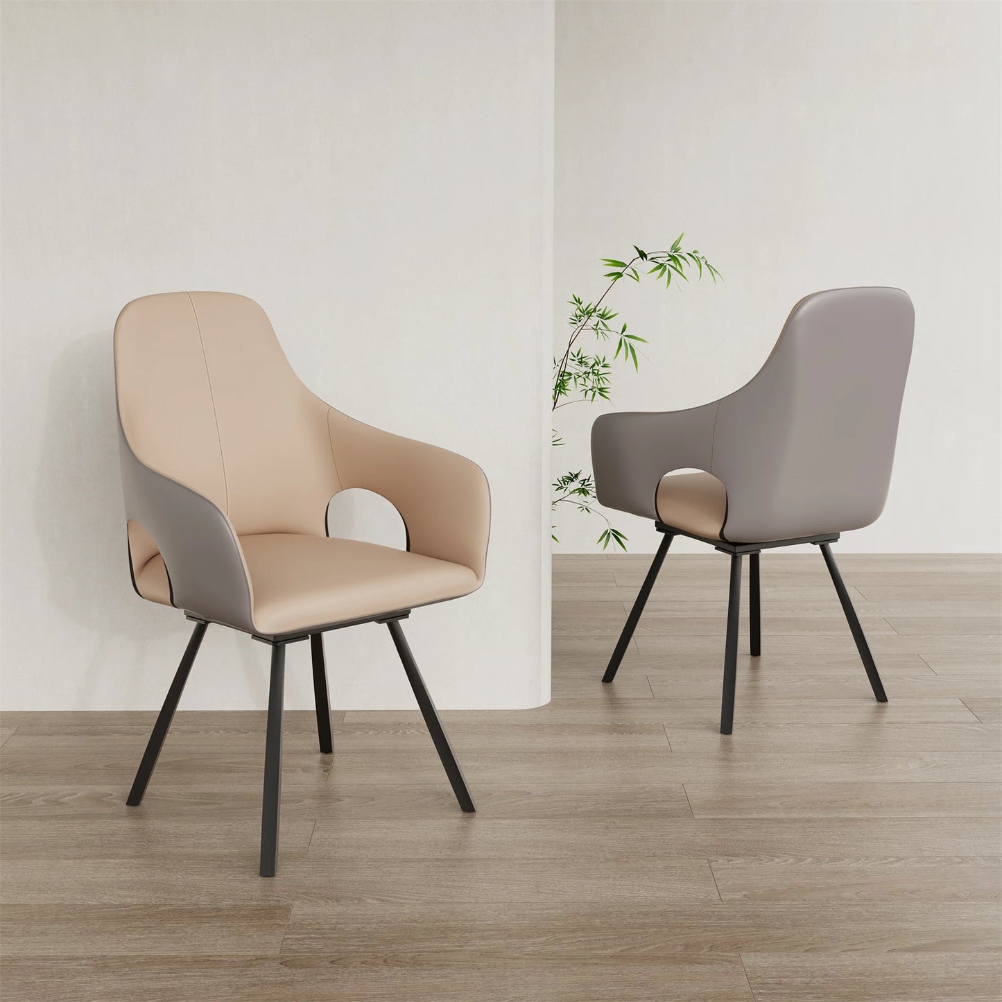 Swivel Dining Chairs Set of 2