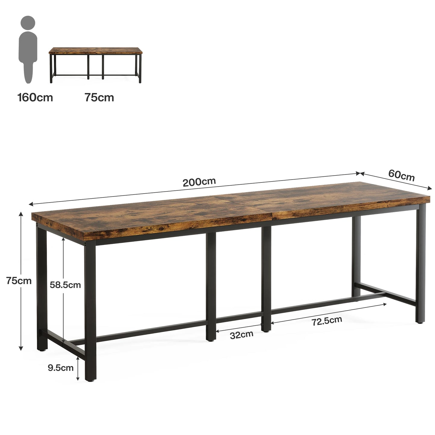 Dual Workspace Desk