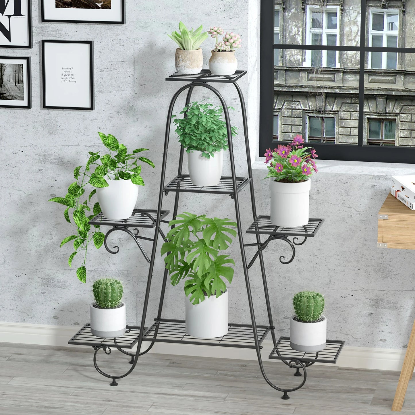 7-Tier Metal Plant Rack