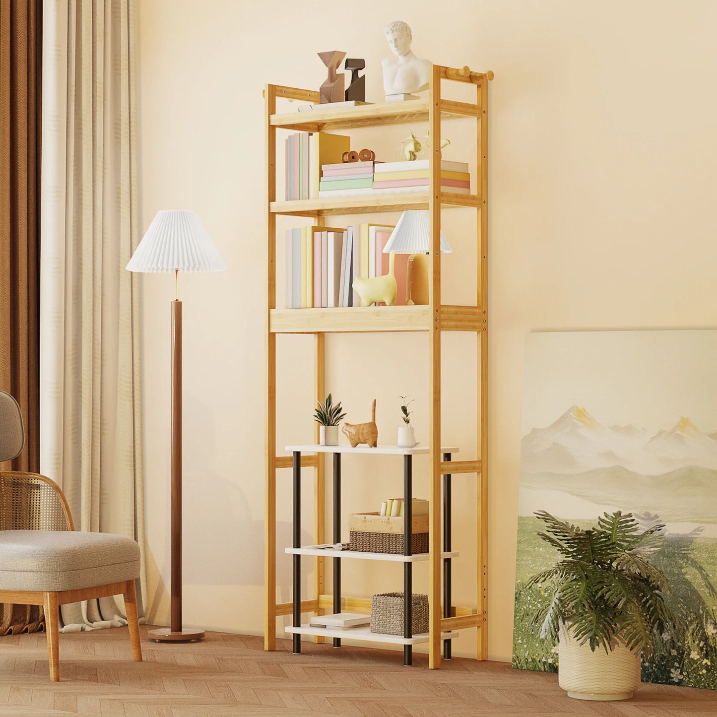 Bamboo Over Toilet Shelf Rack – 3-Tier Bathroom Storage Organizer