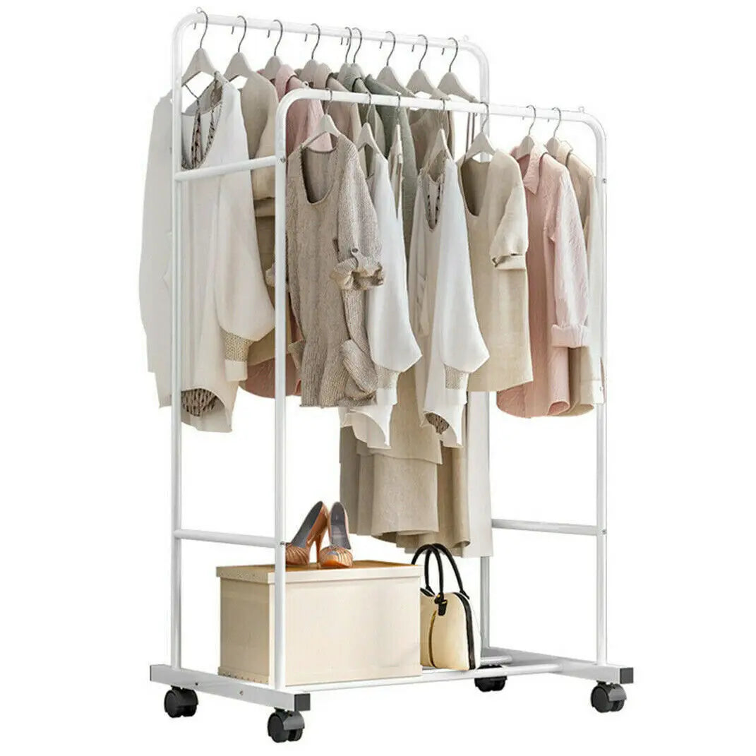 Double Clothes Rail Rack