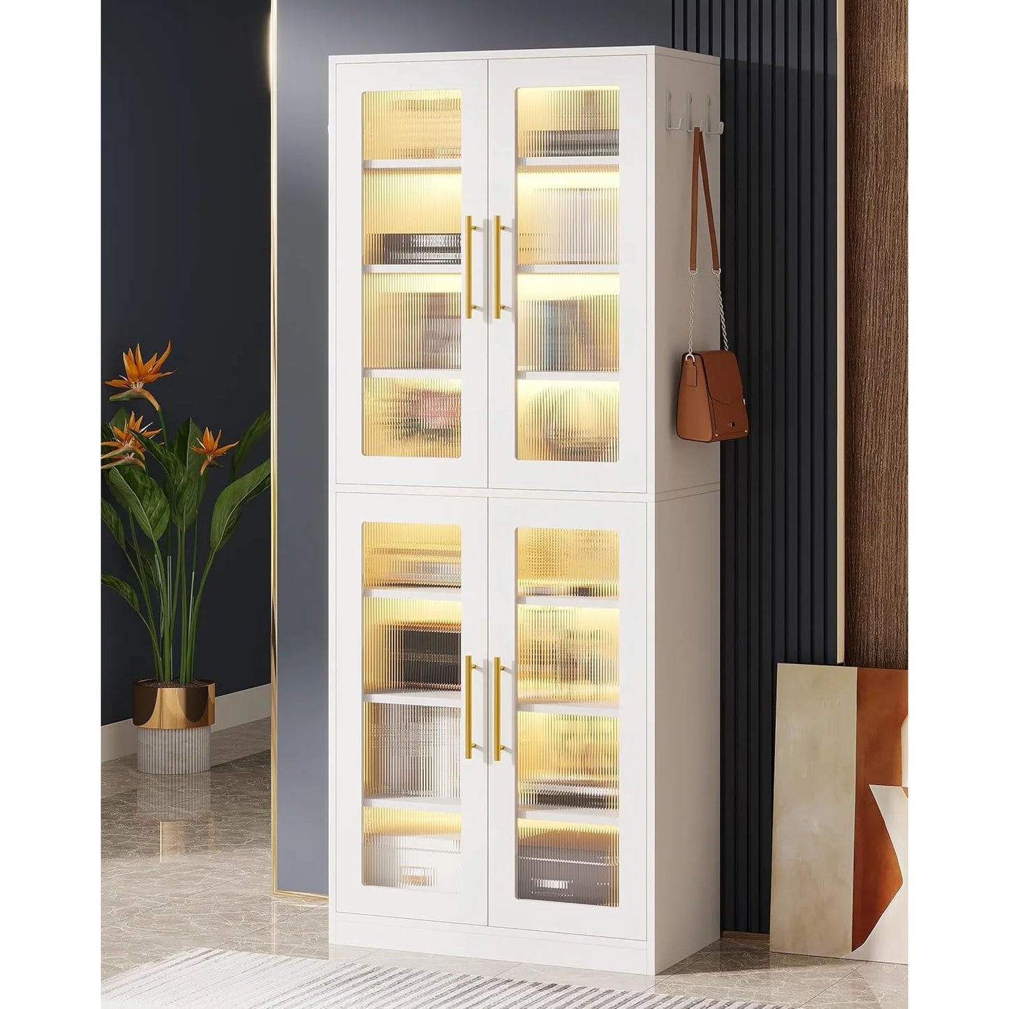 LED Bookcase Cabinet