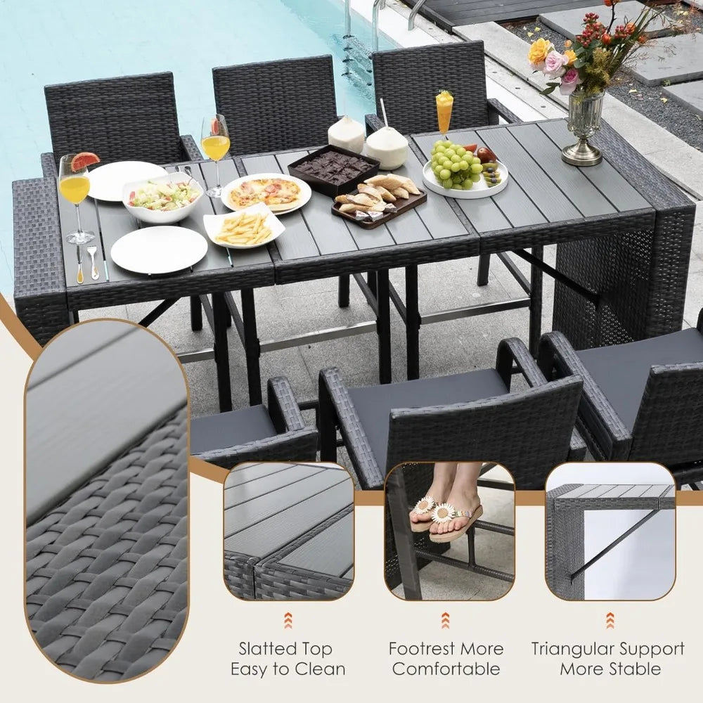 Outdoor Rattan Dining Set