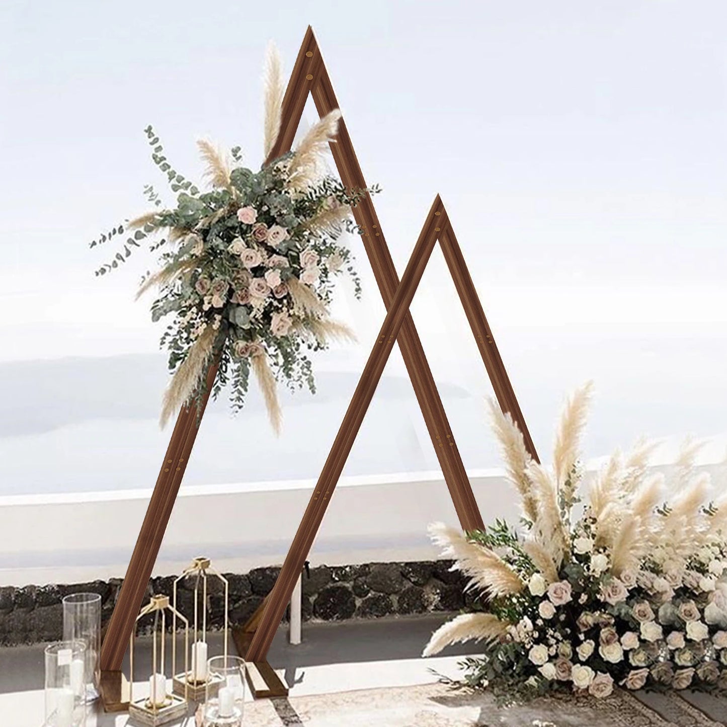 2-Pack Wooden Triangle Arch