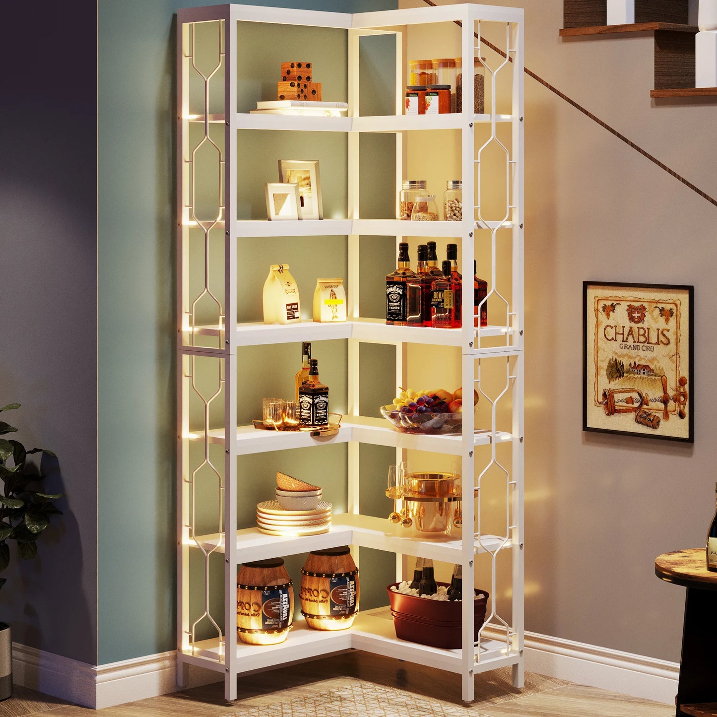 Industrial Corner Shelf
