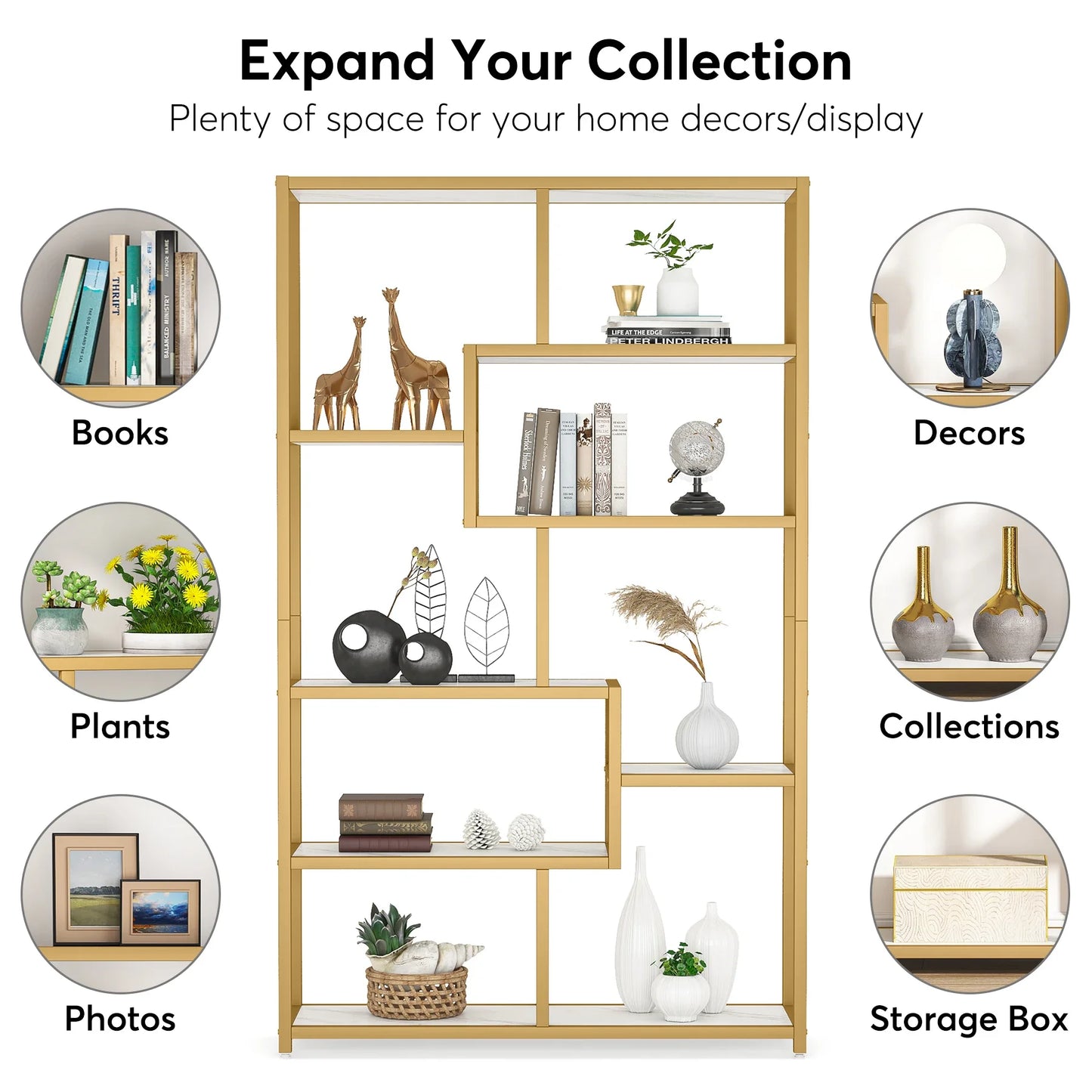 Faux Marble Display Shelf