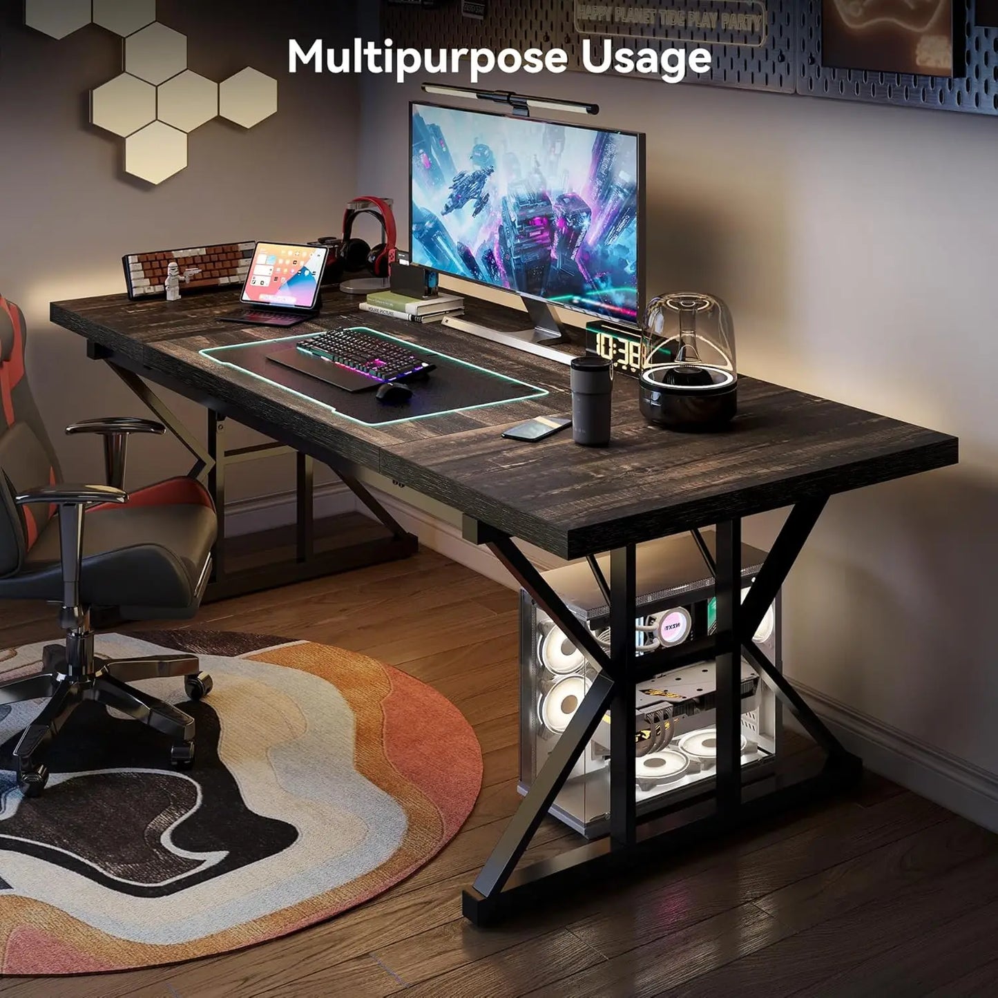 70.8‑Inch Farmhouse Desk