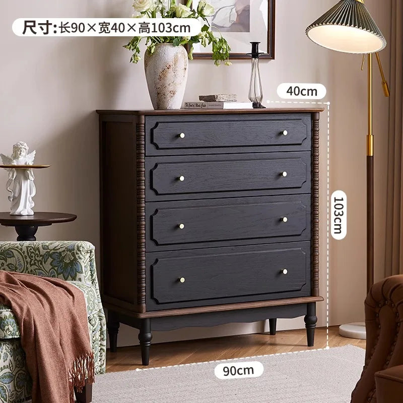 Glam American Living Room Cabinet – Large Minimalist Storage Display Unit