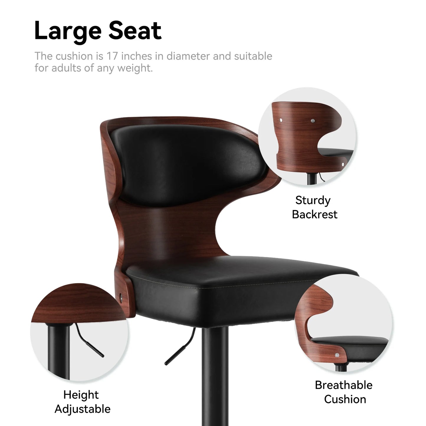 Adjustable Swivel Counter Chairs