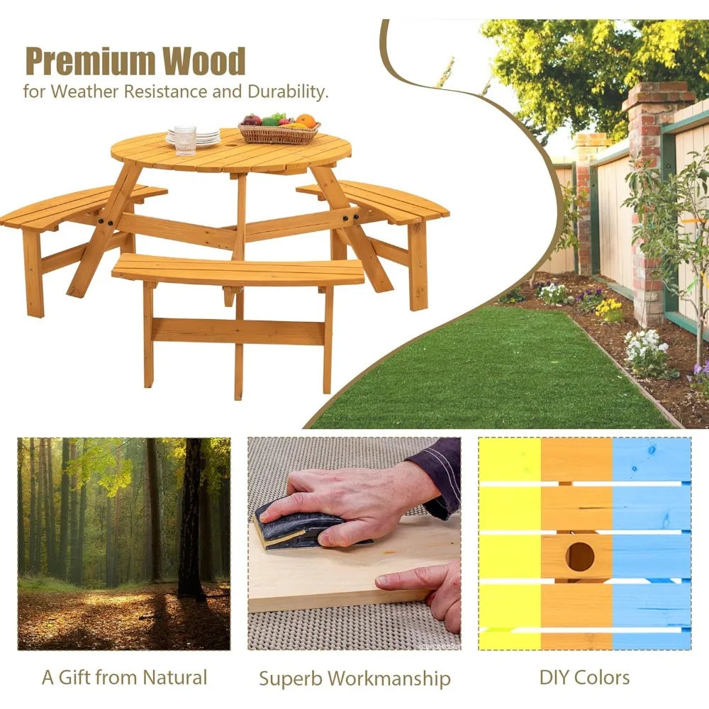 6‑Person Picnic Table