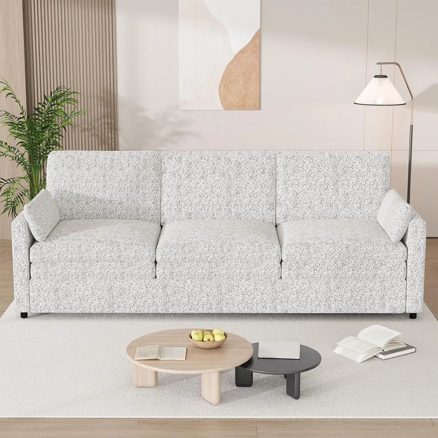 Chenille 3-Seater Sofa