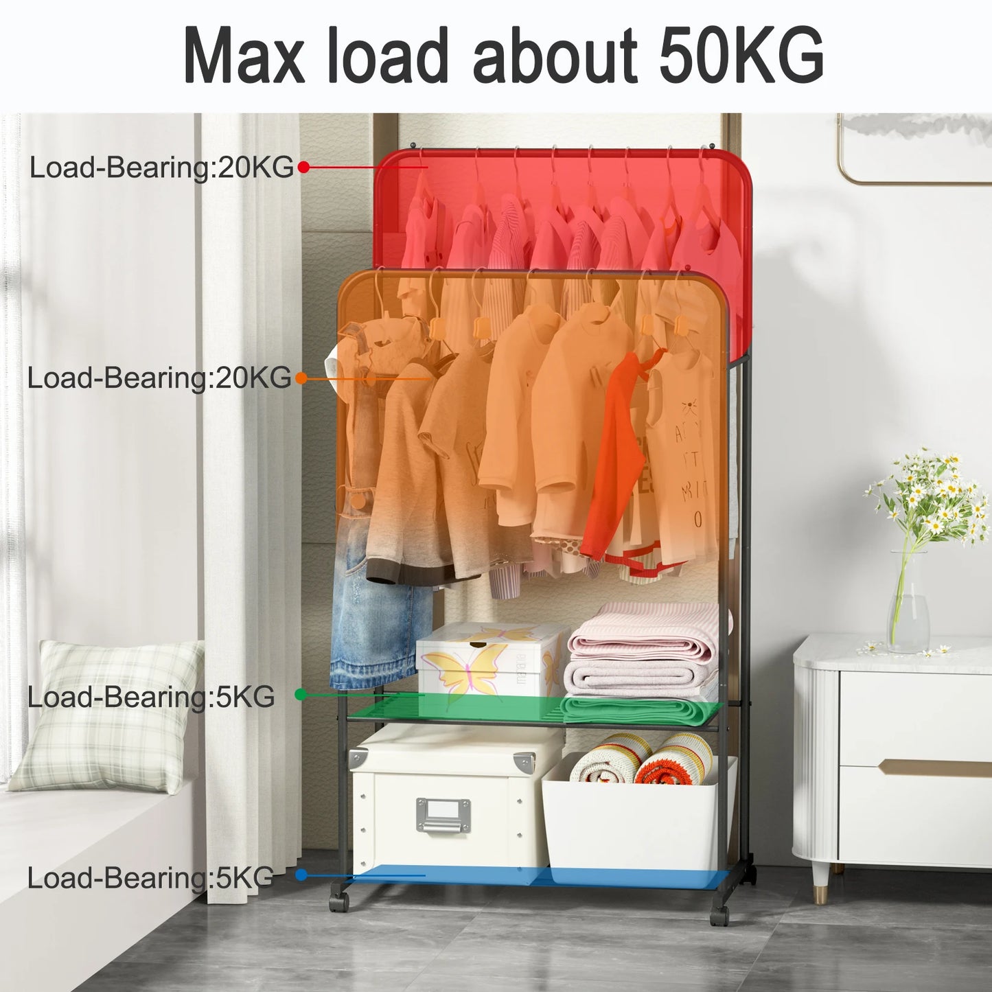 Heavy-Duty Garment Rack