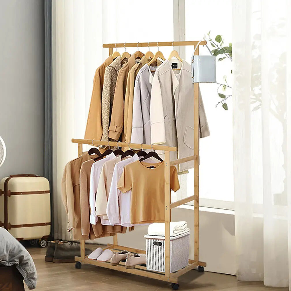 Bamboo Double Rail Rack