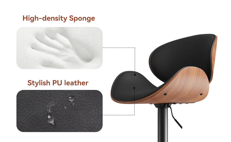 Rotating PU Bar Stools