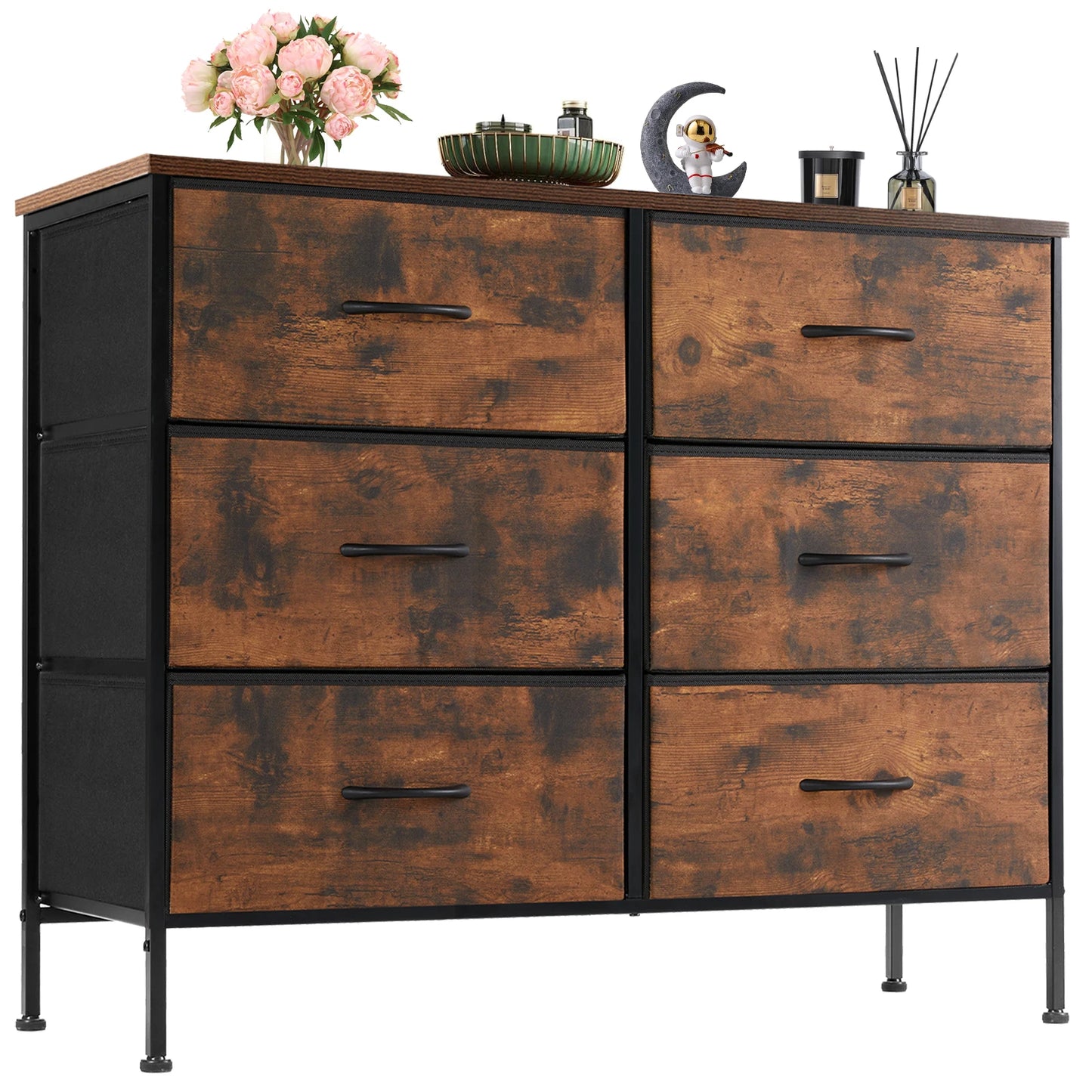 Fabric Drawer Nightstand