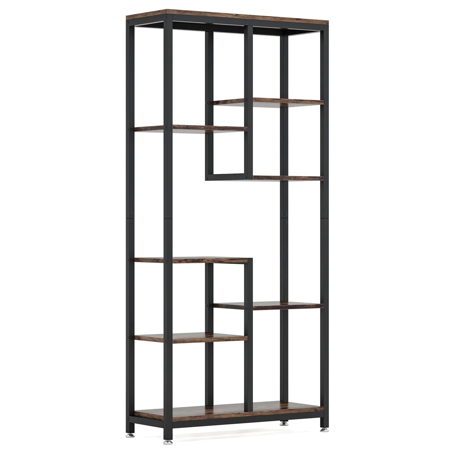 Industrial 6‑Tier Bookcase