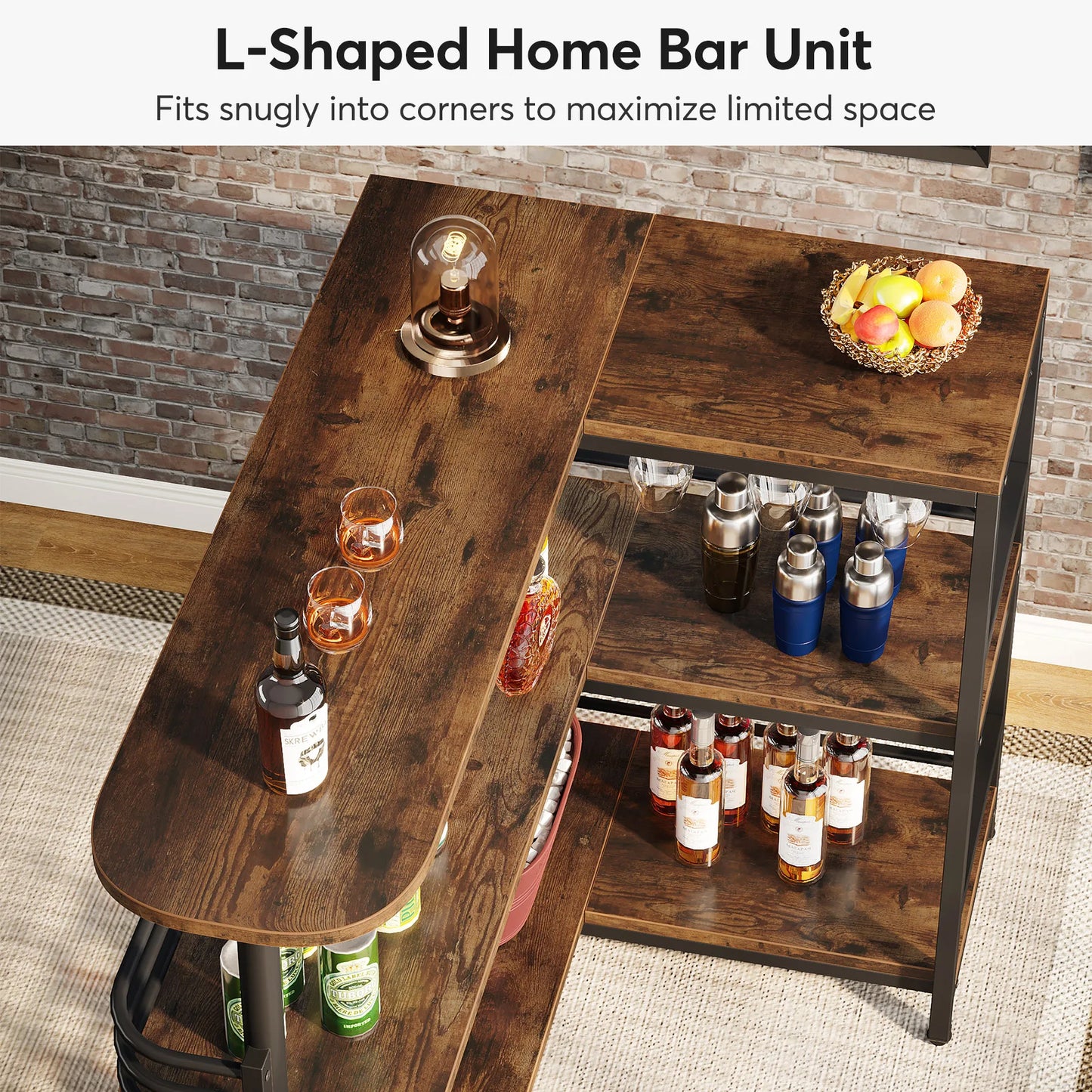 L‑Shaped Home Bar