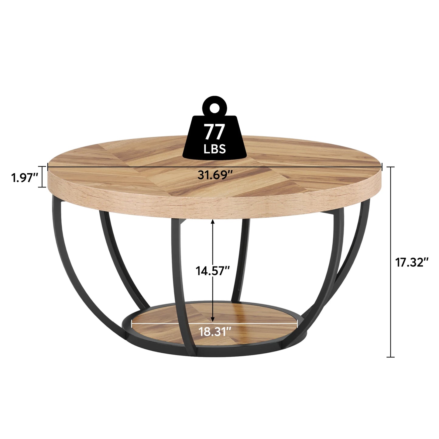 31.7″ Round Coffee Table