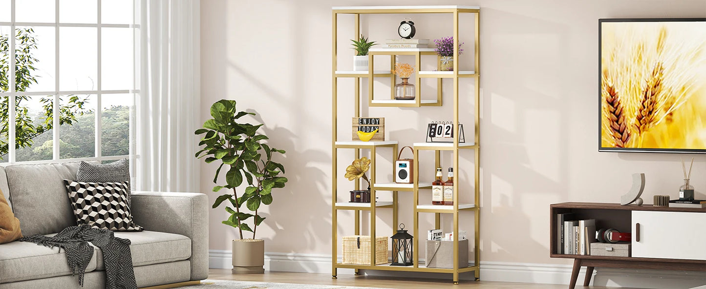 Geometric Metal Bookcase