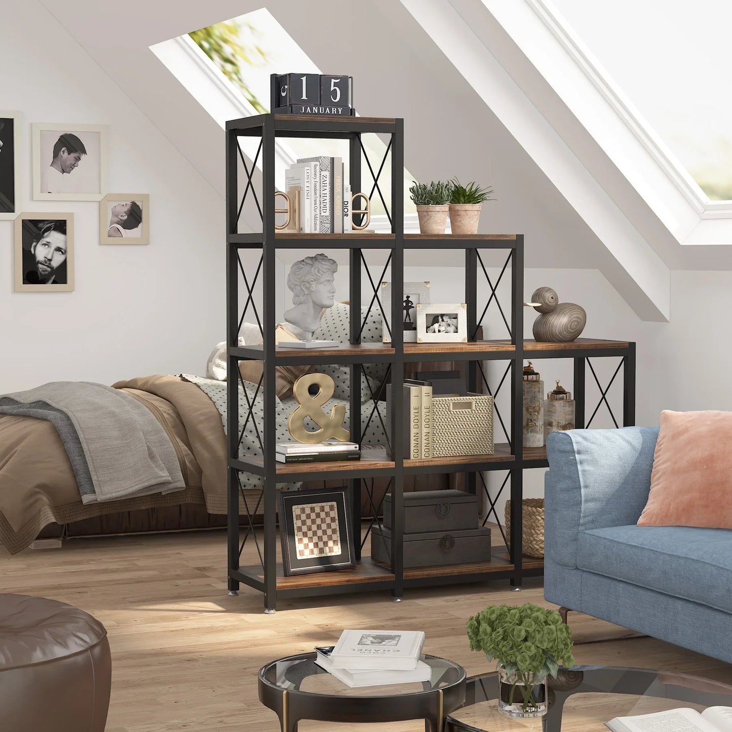 Industrial Ladder Bookshelf