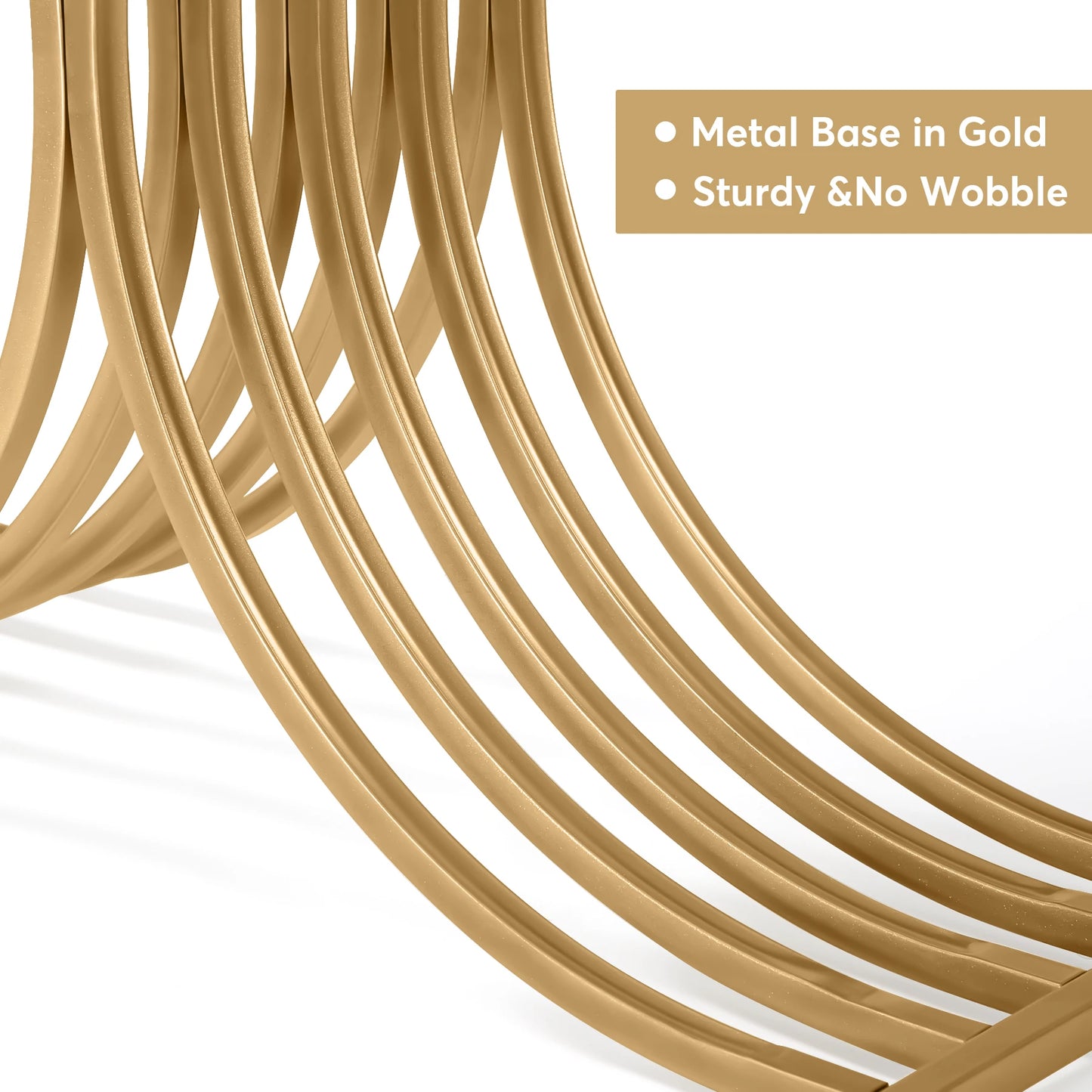 Gold Geometric Console