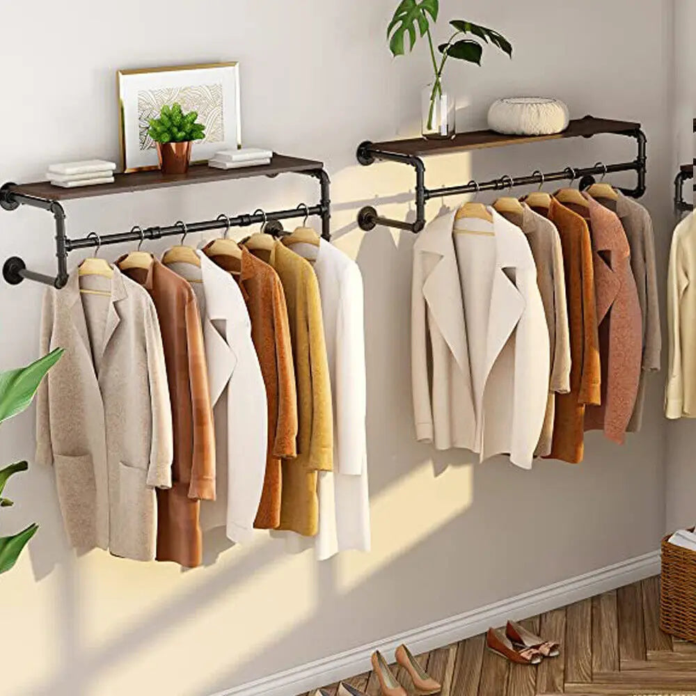Industrial Pipe Clothes Rack