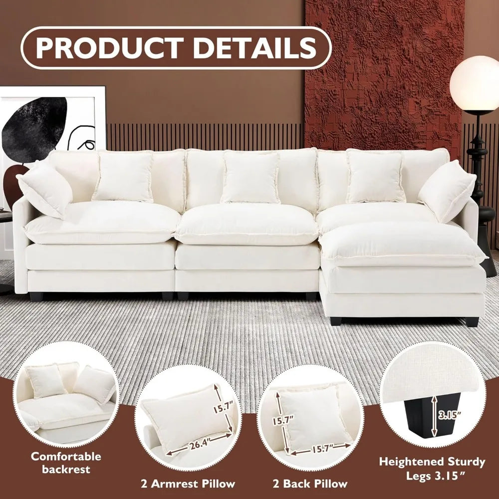 L‑Shaped Cloud Sofa