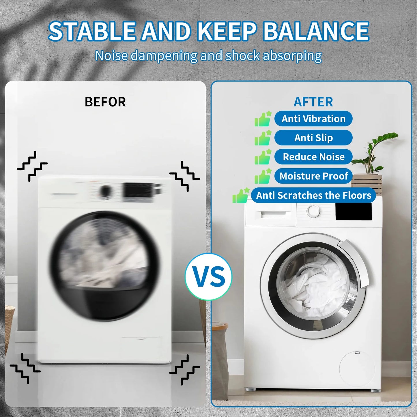 Anti Vibration Feet Pads for Washing Machine