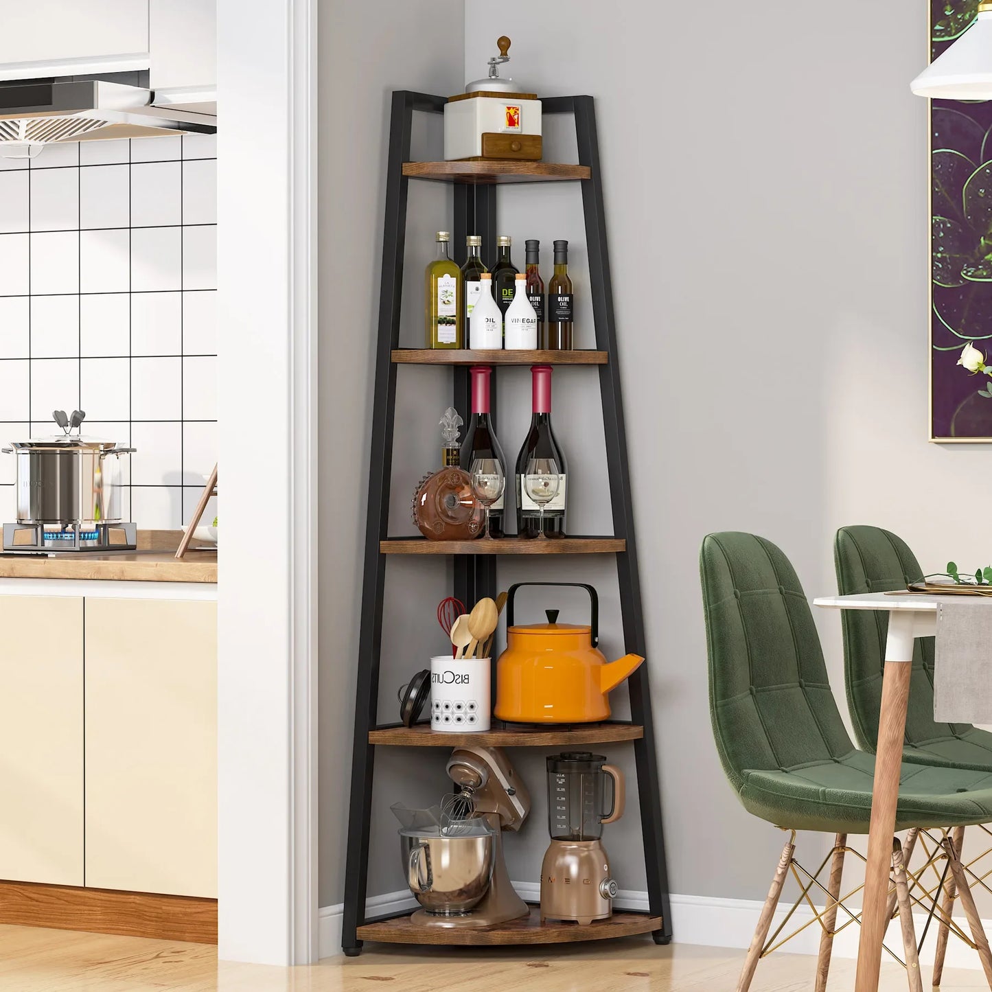 Corner Ladder Bookcase