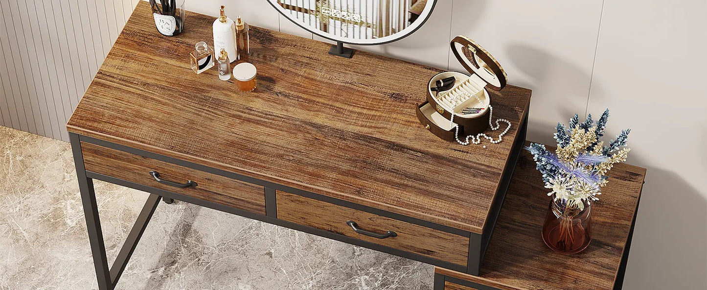 5 Drawer Vanity Desk