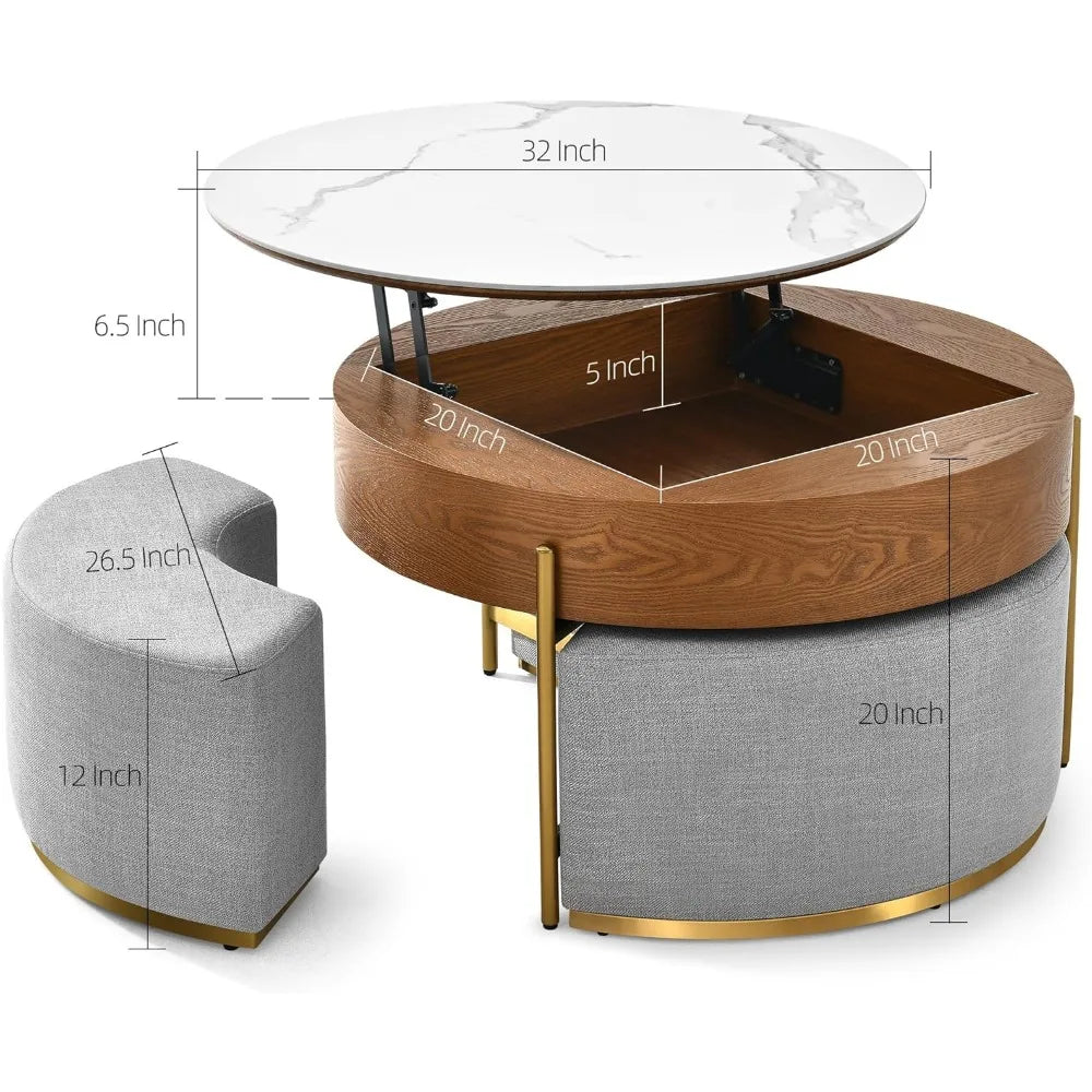Marble Slate Coffee Table