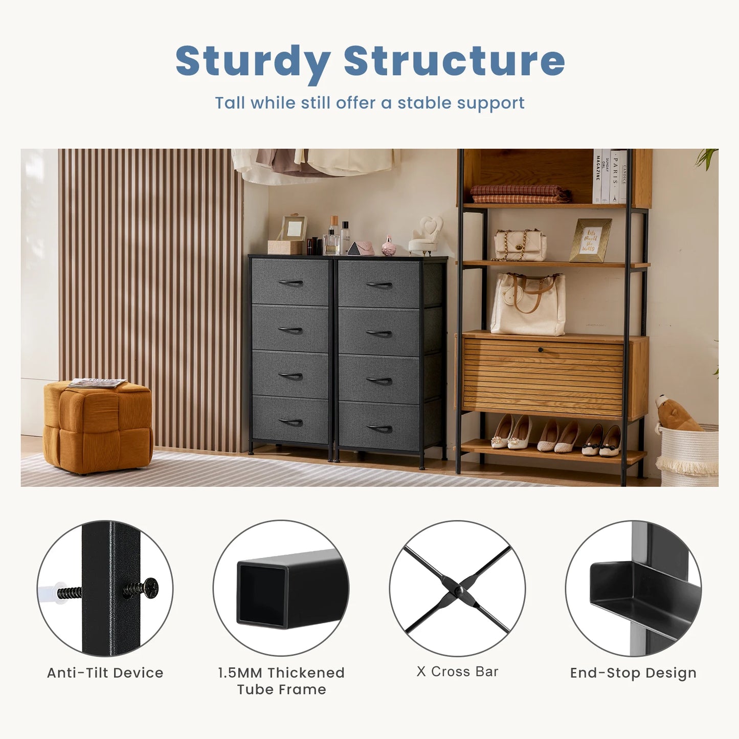 4-Drawer Bedroom Dresser