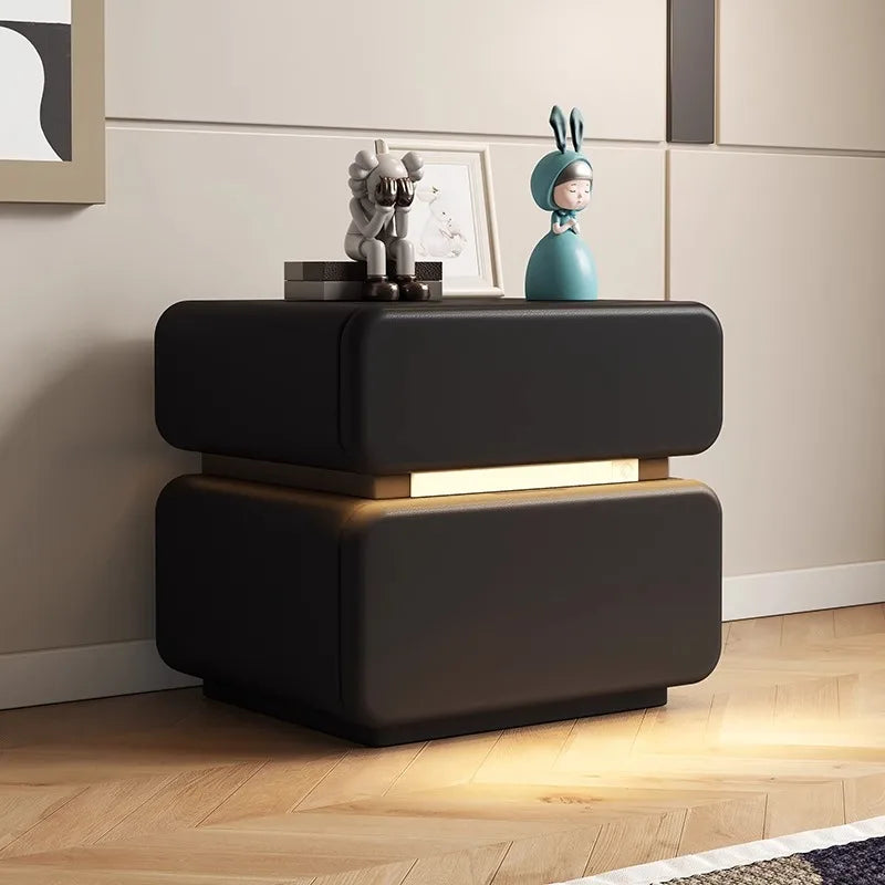 Luxury Italian Nightstand with Drawer