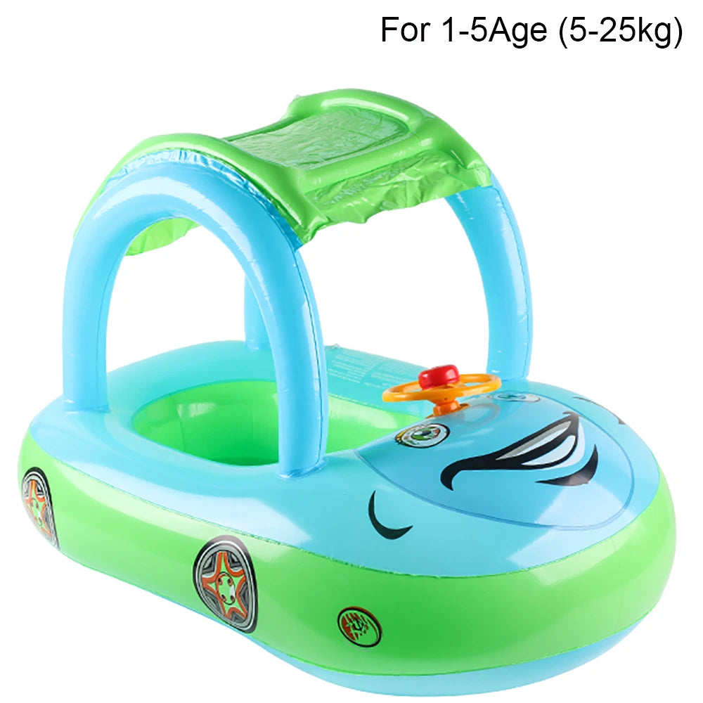 Car-shaped swimming floats for children