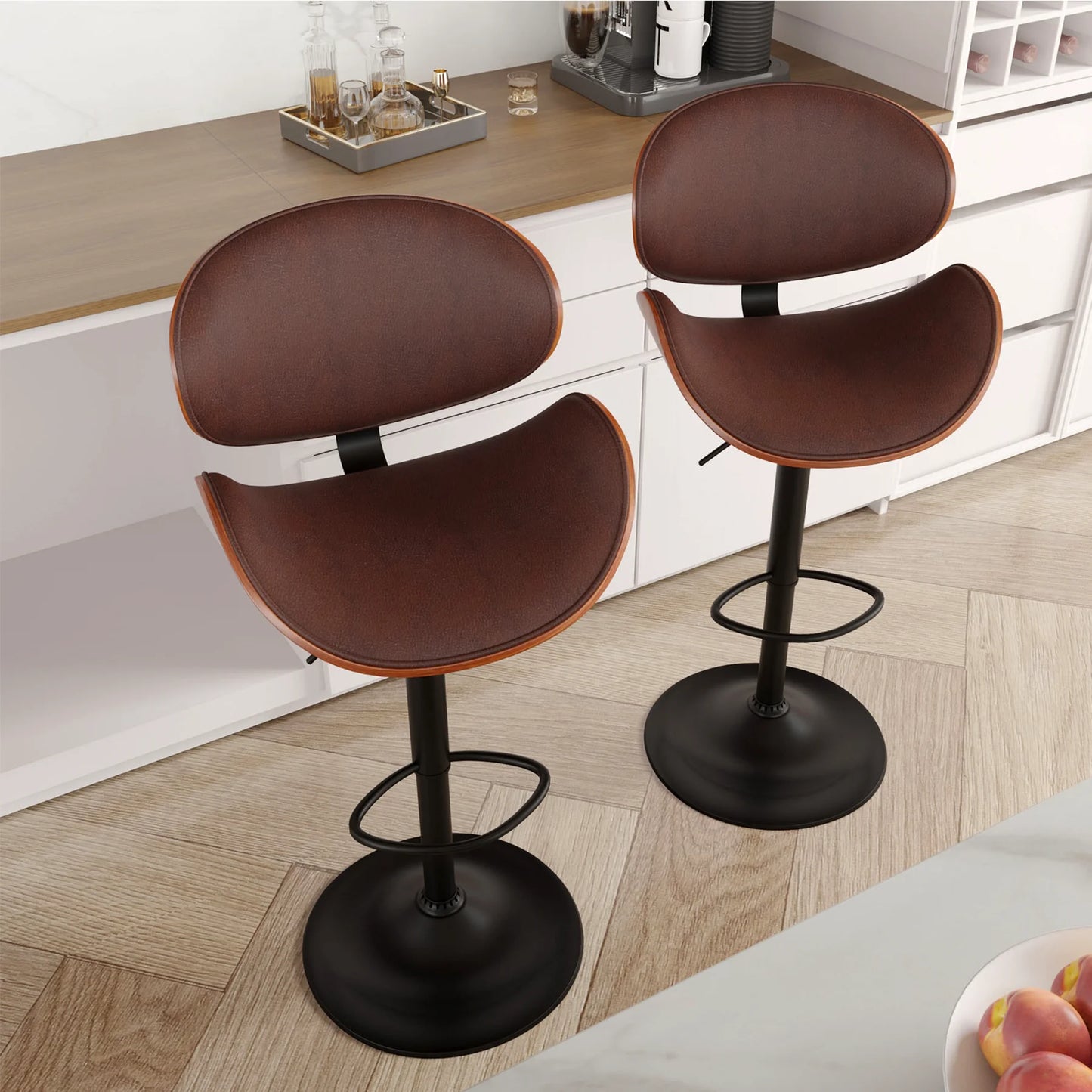 Rotating PU Bar Stools