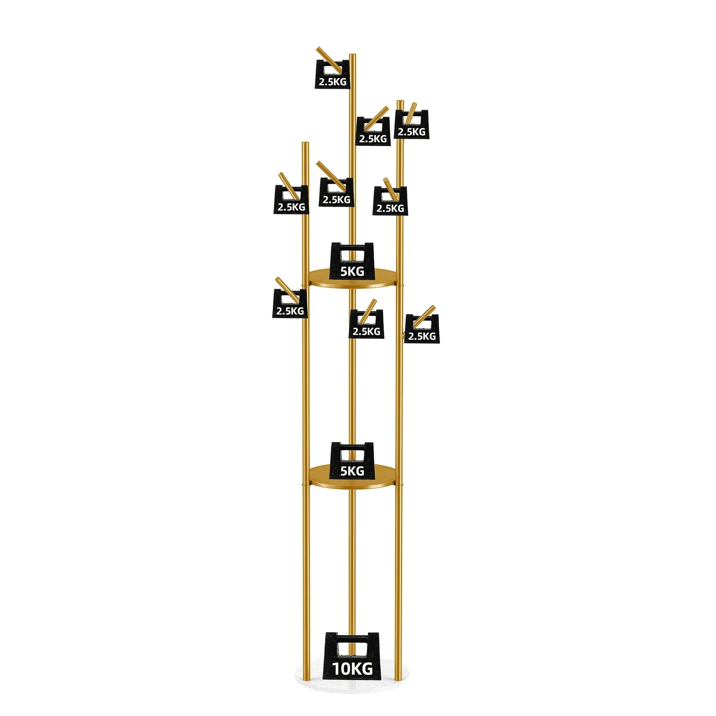 Gold Marble Coat Rack