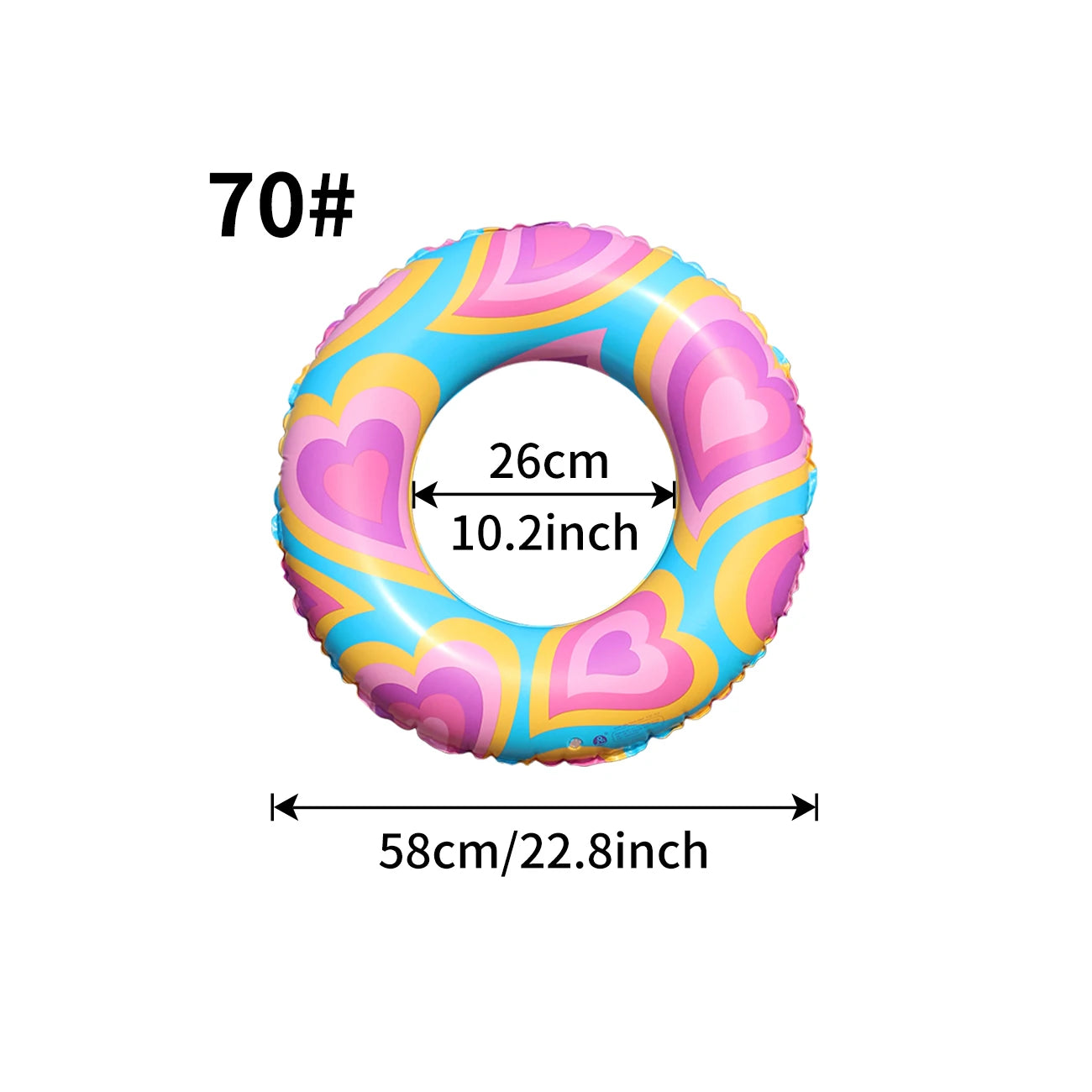 Heart-Shaped Inflatable Pool Float