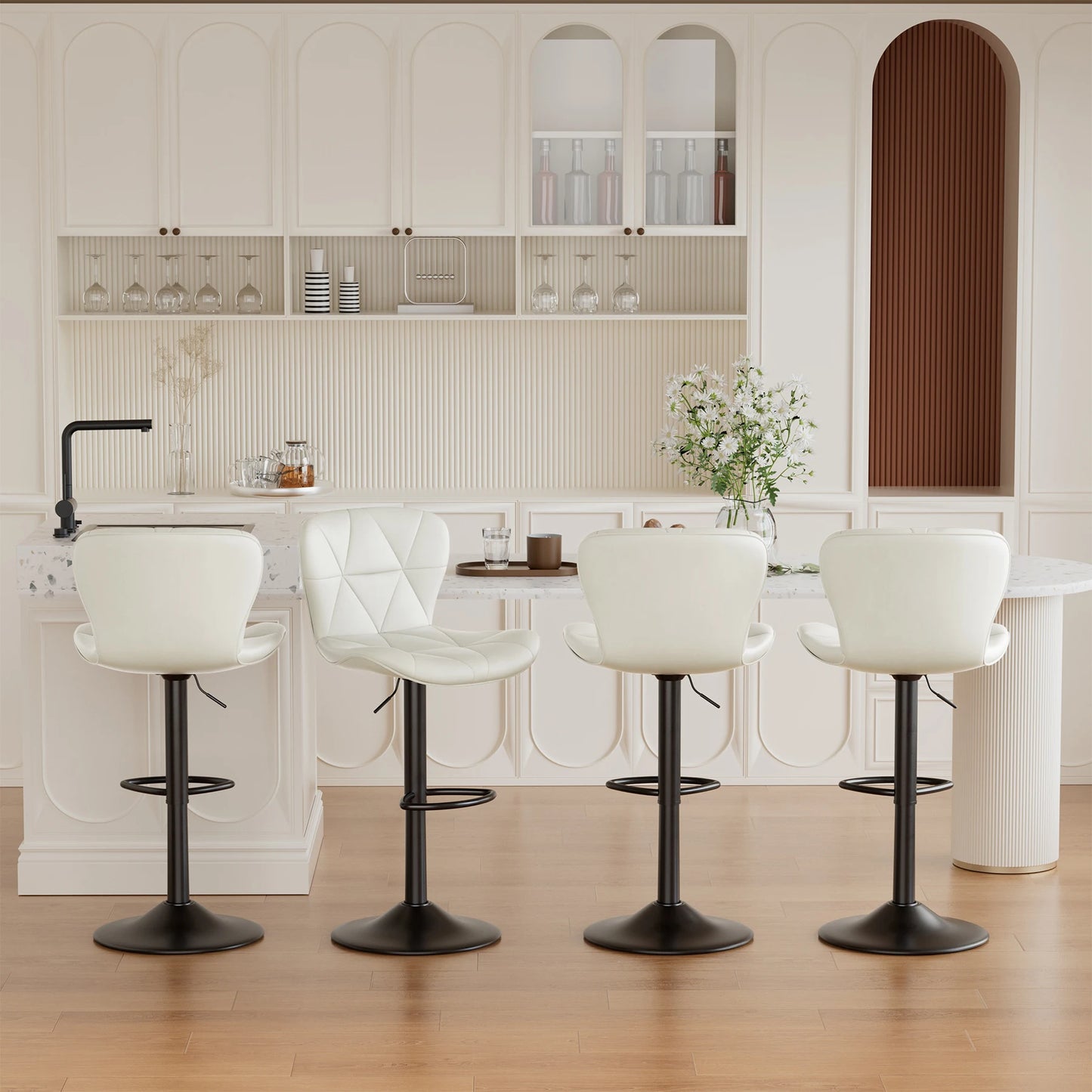 Adjustable Swivel Bar Stools