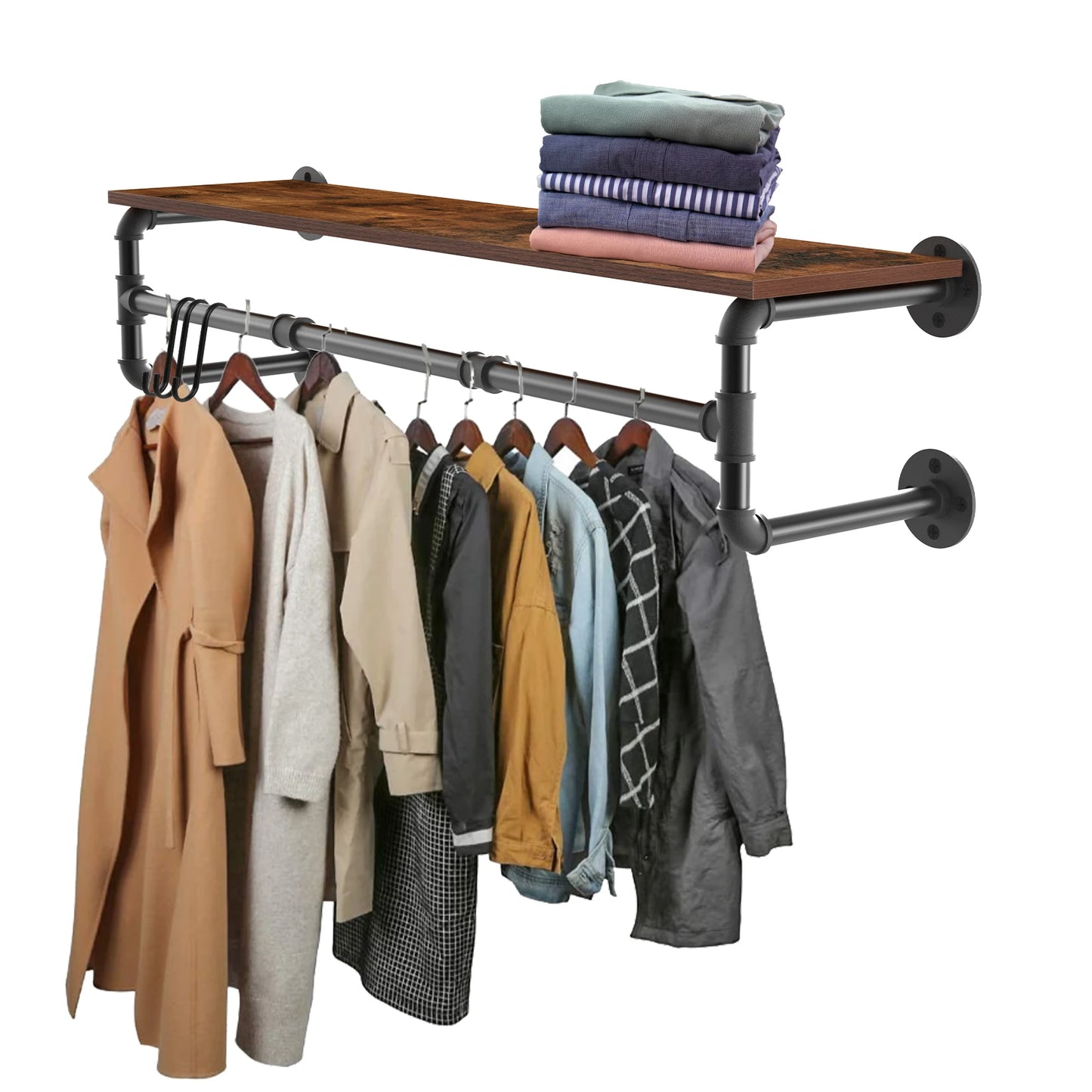 Industrial Pipe Clothes Rack
