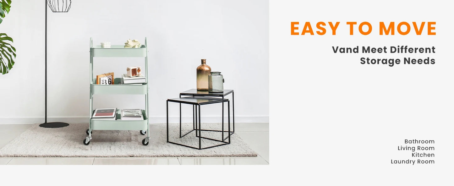 3 Tier Metal Cart