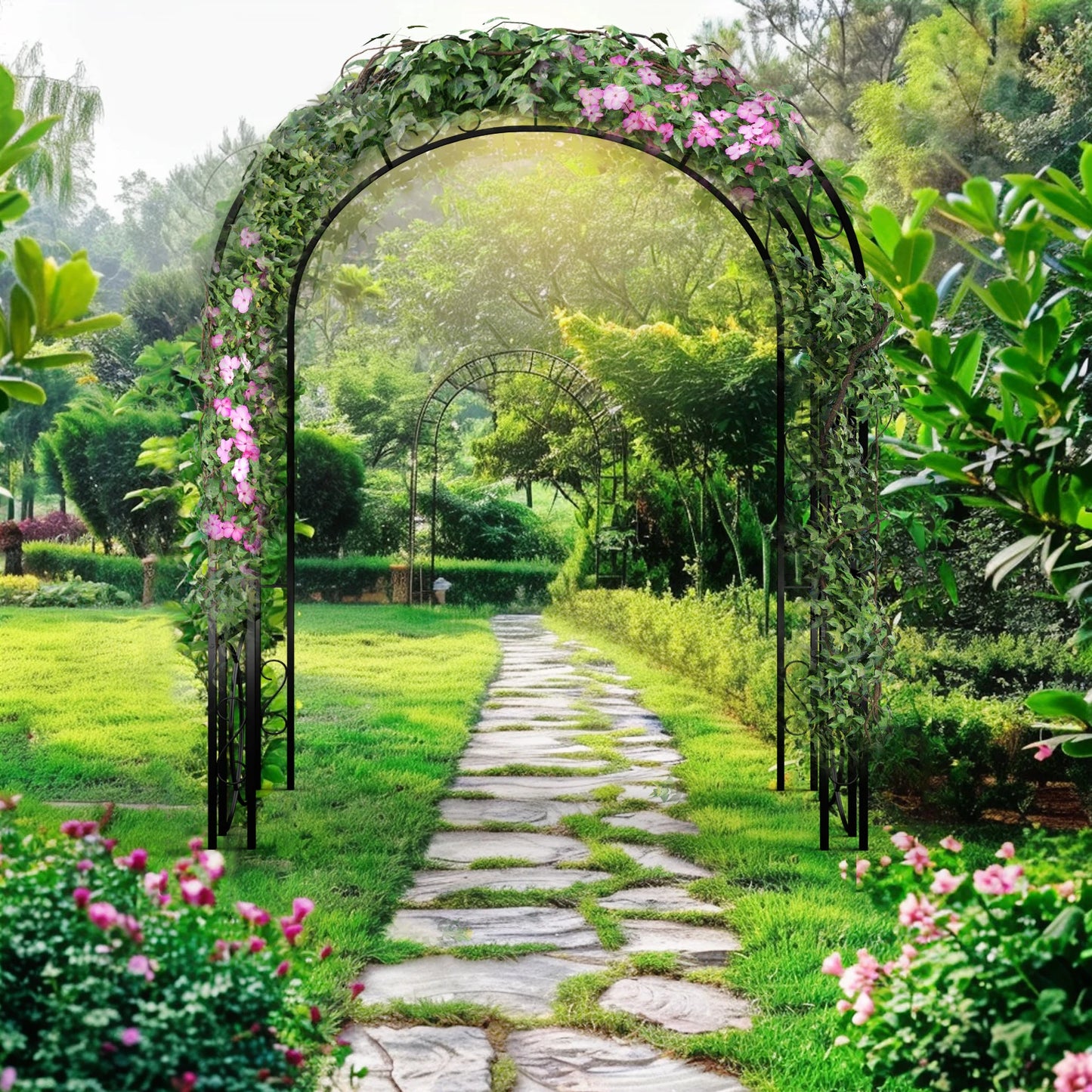 Tall Gothic Metal Garden Arch