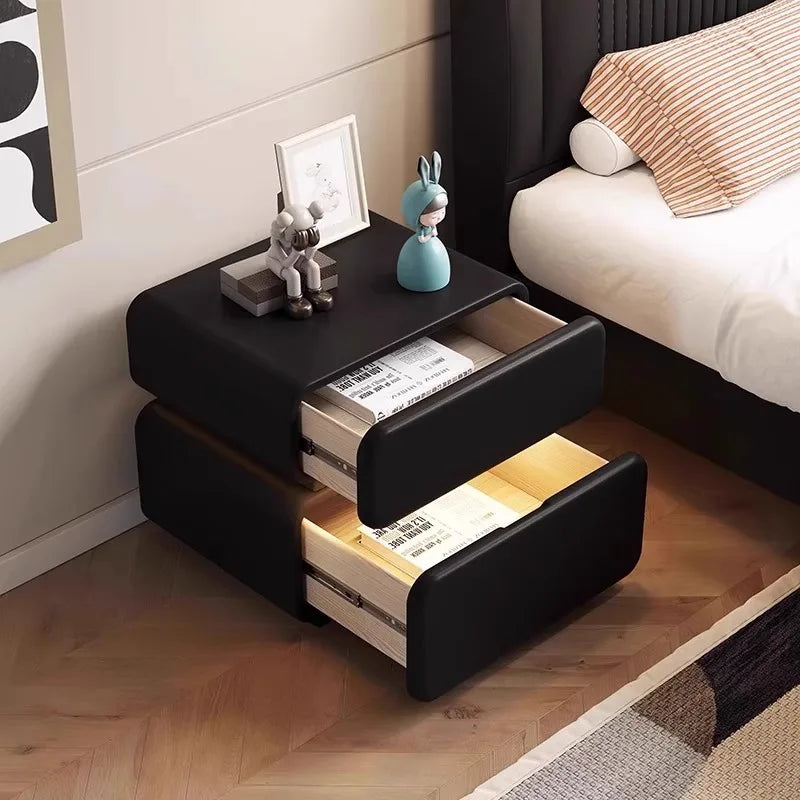 Luxury Italian Nightstand with Drawer