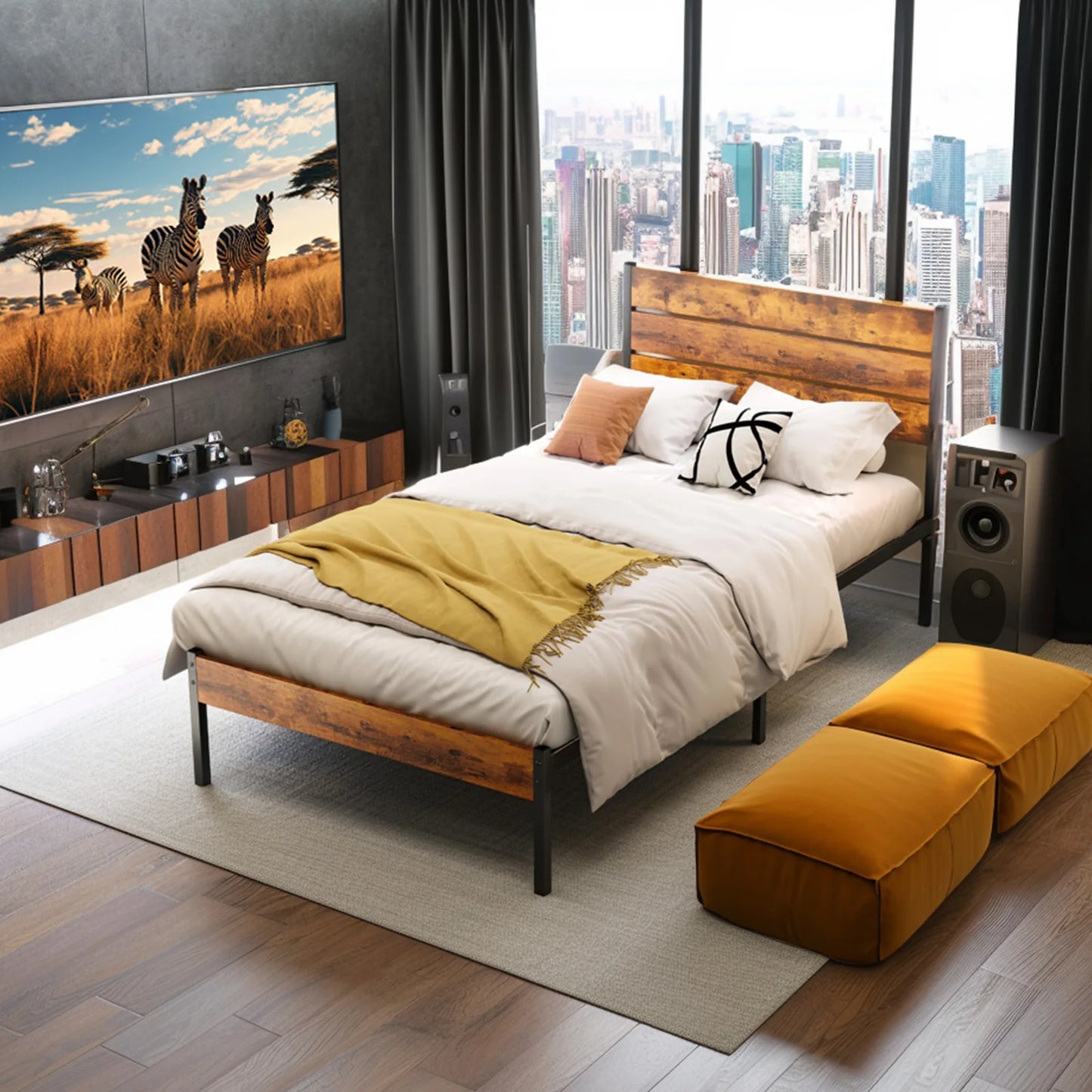 Metal Queen Bed Frame