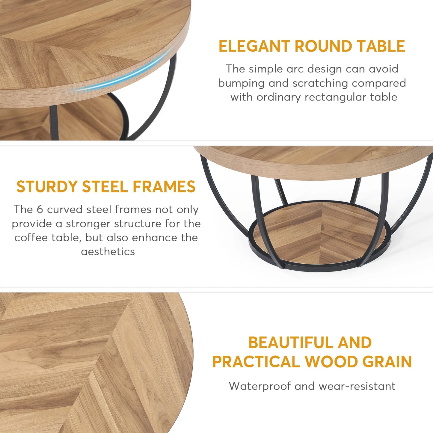 31.7″ Round Coffee Table