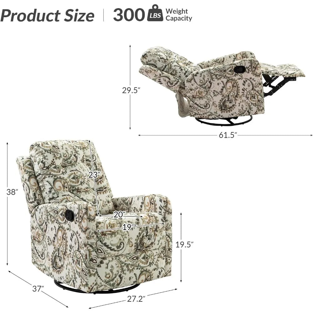 Wingback Swivel Recliner