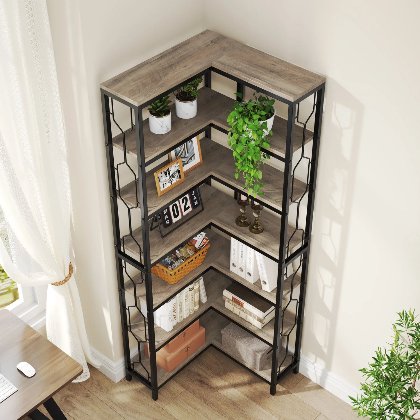 Industrial Corner Shelf