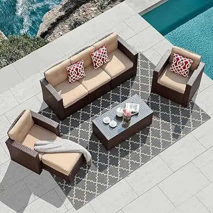 Rattan Patio Sectional