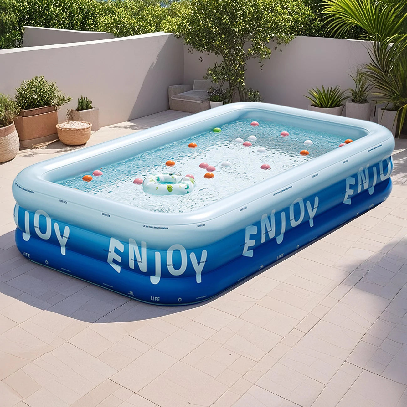 Large Heavy-Duty Inflatable Swimming Pool