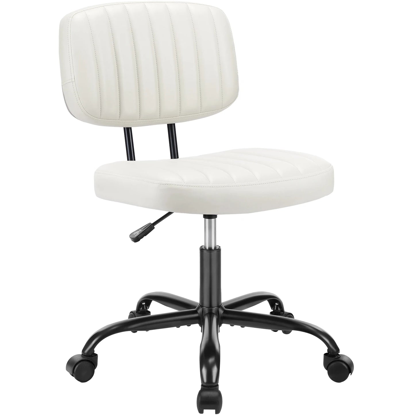Armless Office Desk Chair with Lumbar Support