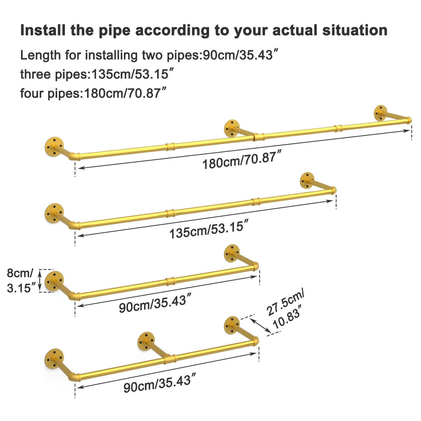 Industrial Pipe Clothes Rack